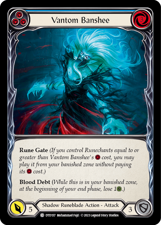 Vantom Banshee (Blue) — Dusk till Dawn Flesh and Blood card by Muhammad Fajri