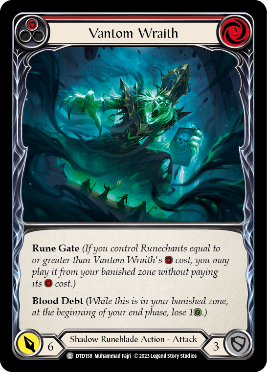 Vantom Wraith (Red) — Dusk till Dawn Flesh and Blood card by Muhammad Fajri