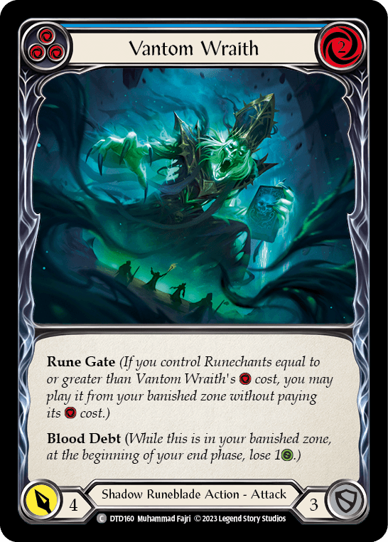 Vantom Wraith (Blue) — Dusk till Dawn Flesh and Blood card by Muhammad Fajri