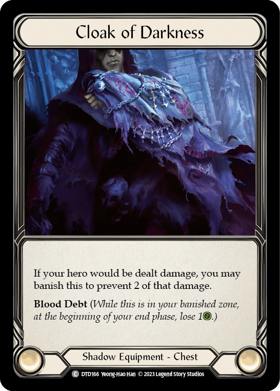 Cloak of Darkness — Dusk till Dawn Flesh and Blood card by Yeong-Hao Han