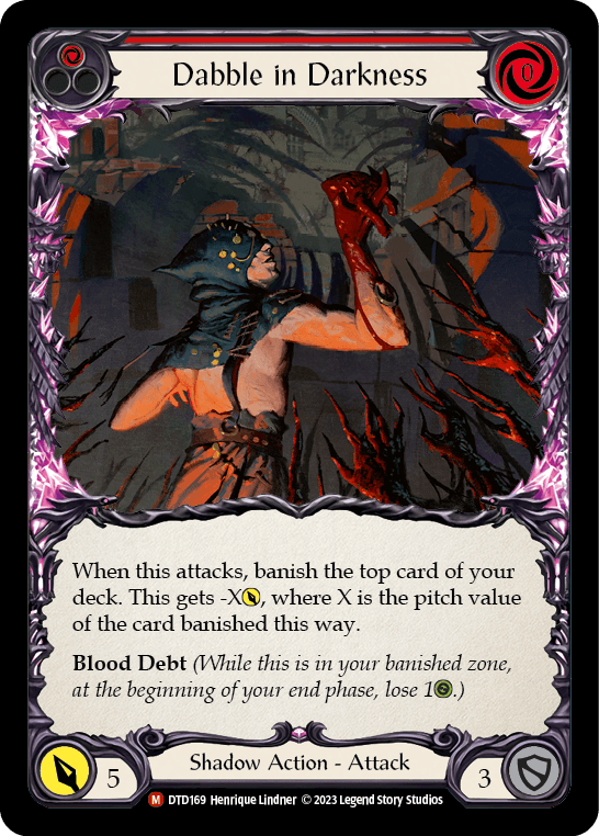 Dabble in Darkness — Dusk till Dawn Flesh and Blood card by Henrique Lindner