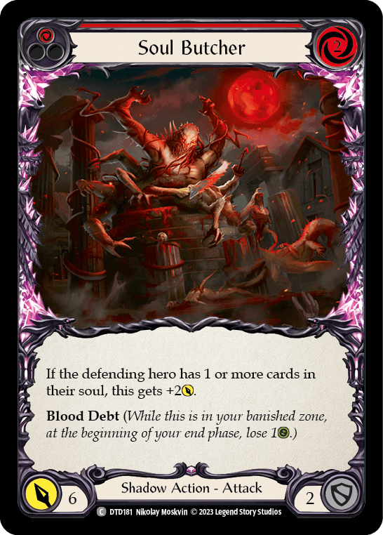 Soul Butcher (Red) — Dusk till Dawn Flesh and Blood card by Nikolay Moskvin