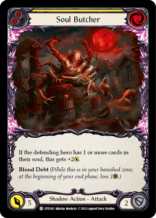 Soul Butcher (Yellow) — Dusk till Dawn Flesh and Blood card by Nikolay Moskvin
