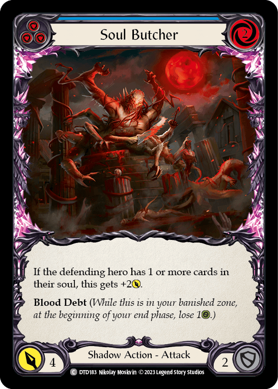 Soul Butcher (Blue) — Dusk till Dawn Flesh and Blood card by Nikolay Moskvin