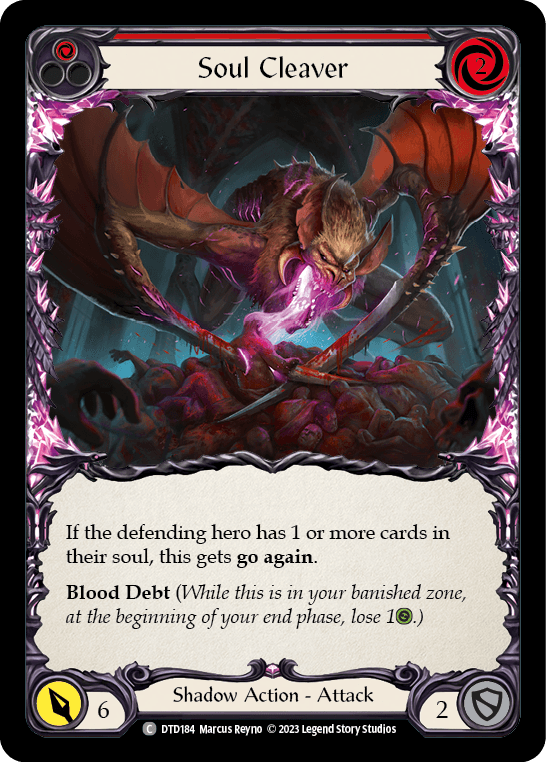 Soul Cleaver (Red) — Dusk till Dawn Flesh and Blood card by Marcus Reyno