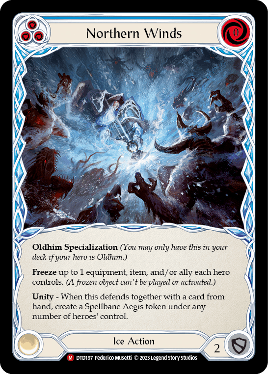 Northern Winds — Dusk till Dawn Flesh and Blood card by Federico Musetti