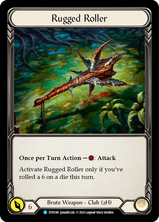 Rugged Roller — Dusk till Dawn Flesh and Blood card by Junaidi Lim