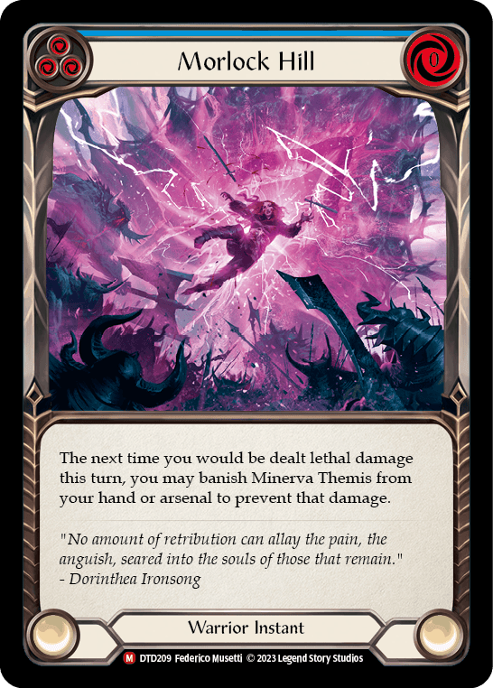 Morlock Hill — Dusk till Dawn Flesh and Blood card by Federico Musetti