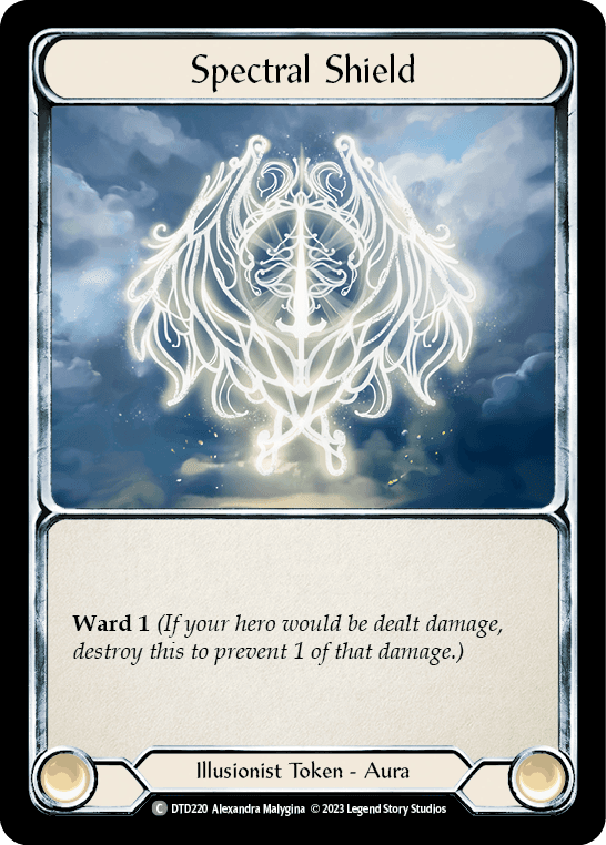 Spectral Shield — Dusk till Dawn Flesh and Blood card by Alexandra Malygina