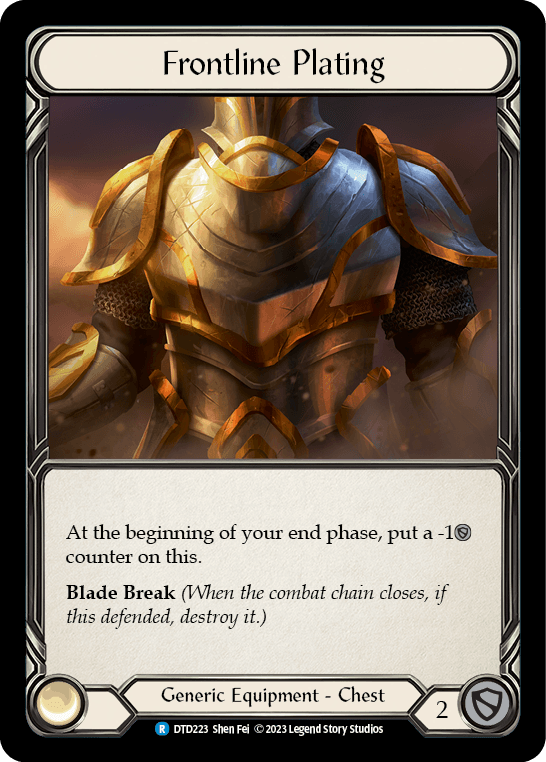 Frontline Plating — Dusk till Dawn Flesh and Blood card by Shen Fei