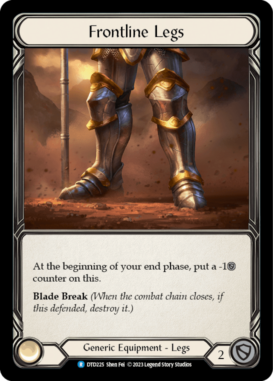 Frontline Legs — Dusk till Dawn Flesh and Blood card by Shen Fei