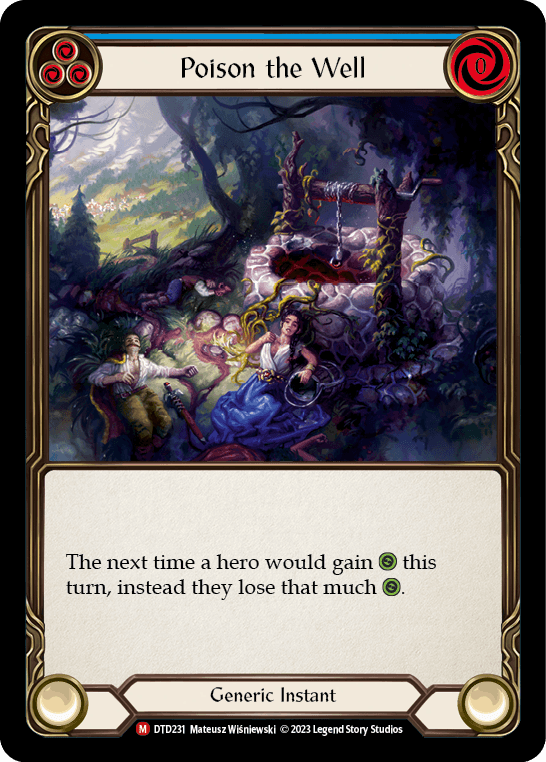 Poison the Well — Dusk till Dawn Flesh and Blood card by Mateusz Wiśniewski