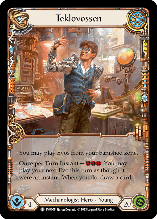 Teklovossen — EVO Flesh and Blood card by Simon Dominic