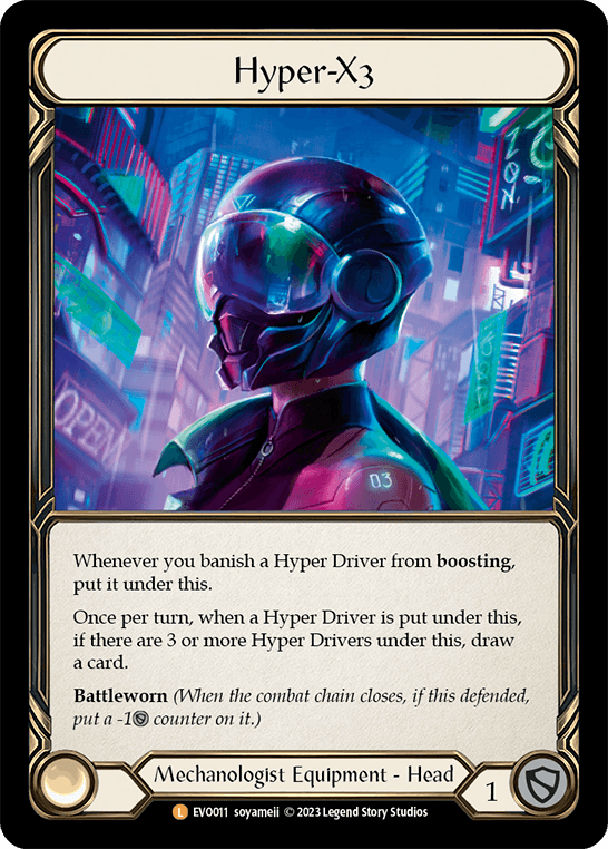 Hyper-X3 — Bright Lights Flesh and Blood card by soyameii