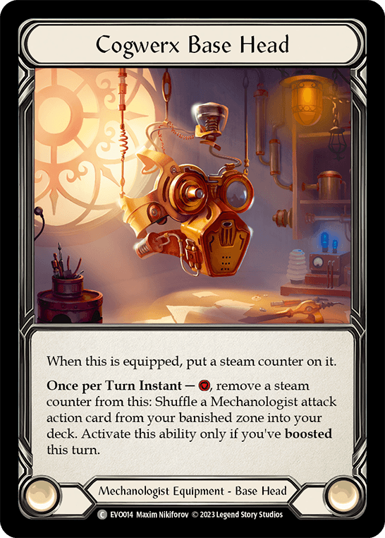 Cogwerx Base Head — Bright Lights Flesh and Blood card by Maxim Nikiforov