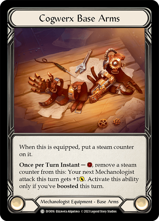 Cogwerx Base Arms — Bright Lights Flesh and Blood card by Elizaveta Alipatova