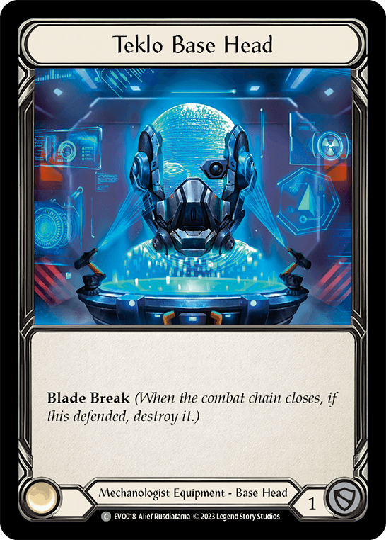Teklo Base Head — Bright Lights Flesh and Blood card by Alief Rusdiatama