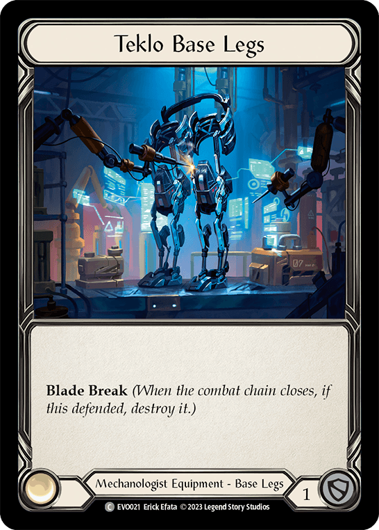 Teklo Base Legs — Bright Lights Flesh and Blood card by Erick Efata