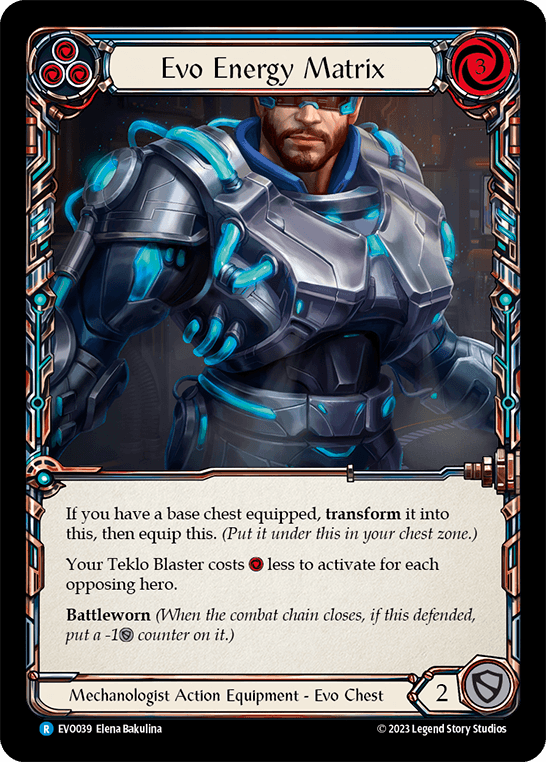 Evo Energy Matrix — Bright Lights Flesh and Blood card by Elena Bakulina