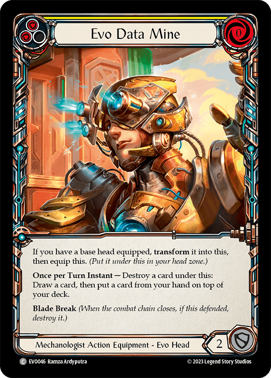 Evo Data Mine — Bright Lights Flesh and Blood card by Ramza Ardyputra