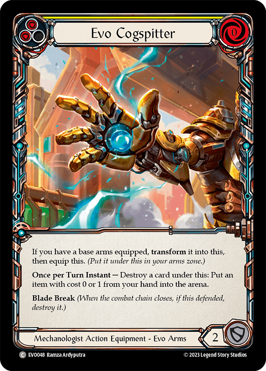 Evo Cogspitter — Bright Lights Flesh and Blood card by Ramza Ardyputra