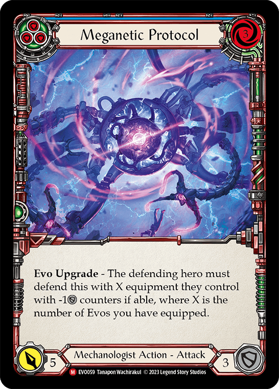 Meganetic Protocol — Bright Lights Flesh and Blood card by Tanapon Wachirakul