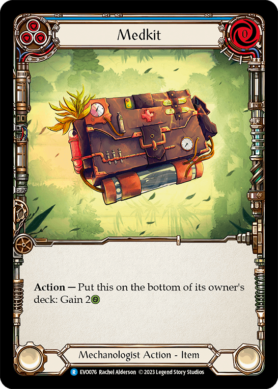 Medkit — Bright Lights Flesh and Blood card by Rachel Alderson