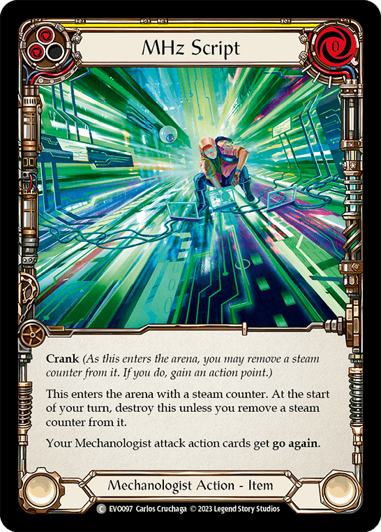 MHz Script — Bright Lights Flesh and Blood card by Carlos Cruchaga
