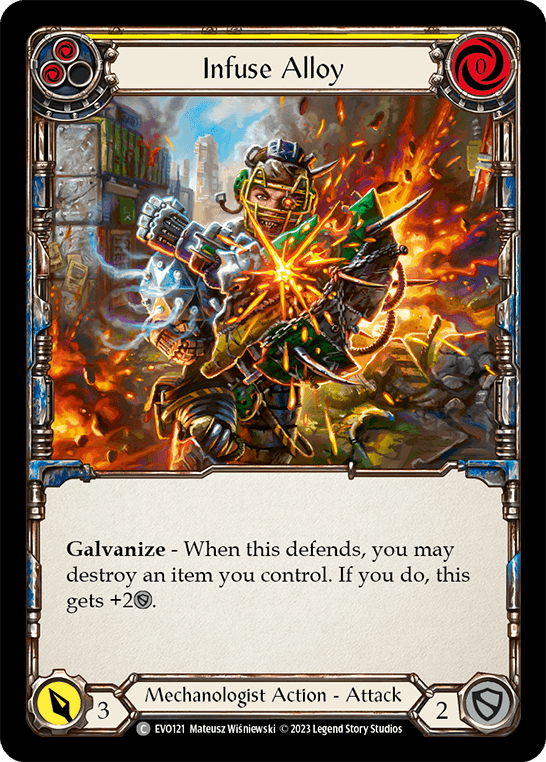 Infuse Alloy (Yellow) — Bright Lights Flesh and Blood card by Mateusz Wiśniewski
