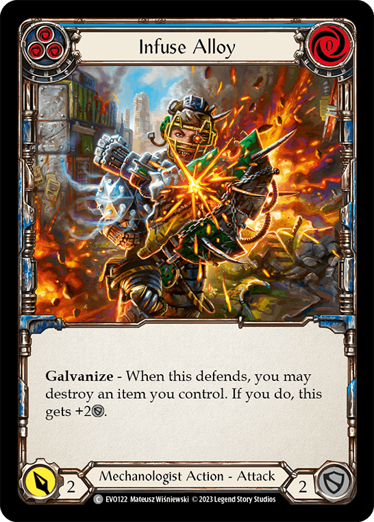 Infuse Alloy (Blue) — Bright Lights Flesh and Blood card by Mateusz Wisniewski
