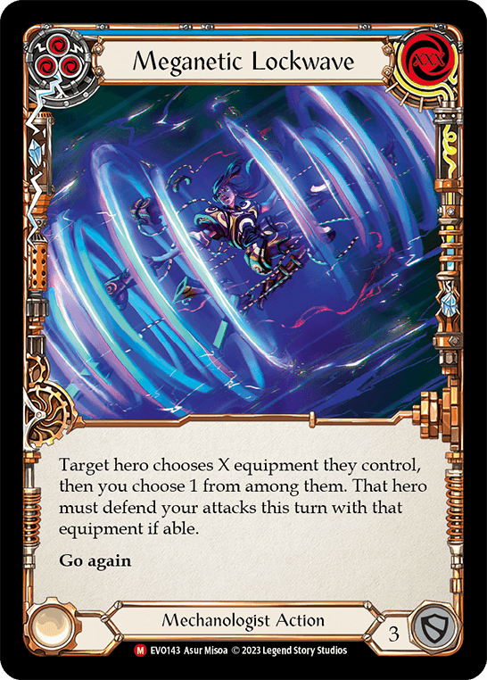 Meganetic Lockwave — Bright Lights Flesh and Blood card by Asur Misoa