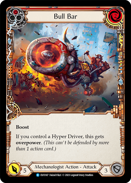 Bull Bar (Red) — Bright Lights Flesh and Blood card by Faizal Fikri