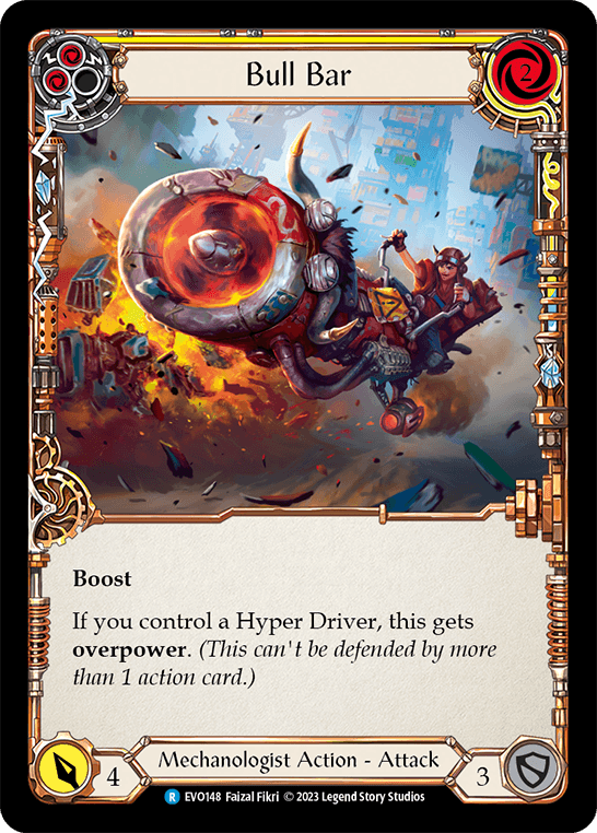 Bull Bar (Yellow) — Bright Lights Flesh and Blood card by Faizal Fikri