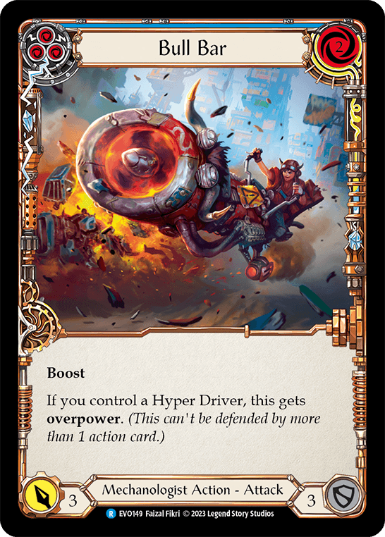 Bull Bar (Blue) — Bright Lights Flesh and Blood card by Faizal Fikri