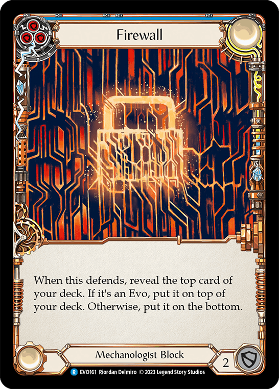 Firewall (Blue) — Bright Lights Flesh and Blood card by Riordan Delmiro