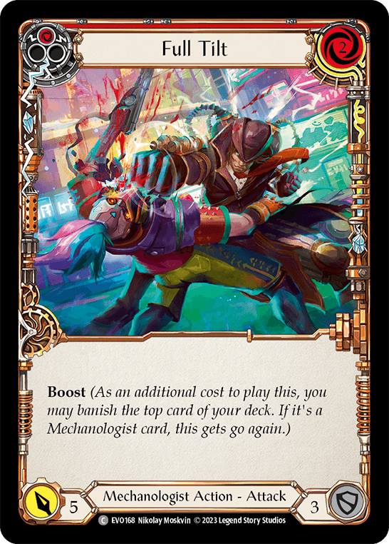 Full Tilt (Red) — Bright Lights Flesh and Blood card by Nikolay Moskvin
