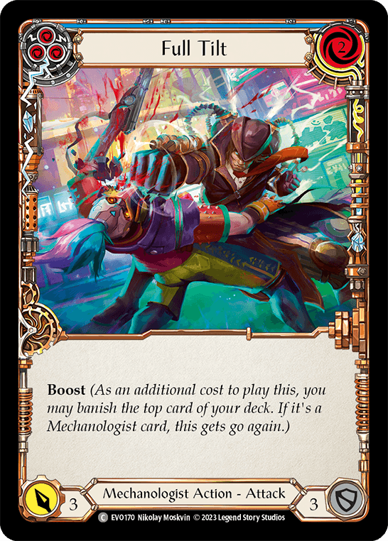 Full Tilt (Blue) — Bright Lights Flesh and Blood card by Nikolay Moskvin