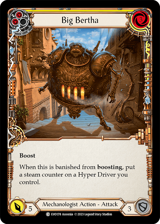 Big Bertha (Yellow) — Bright Lights Flesh and Blood card by Ausonis