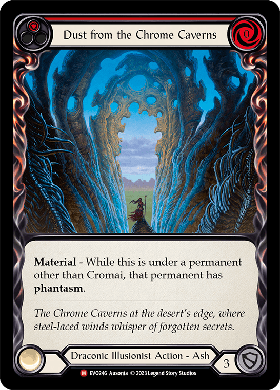 Dust from the Chrome Caverns — Bright Lights Flesh and Blood card by Ausonia