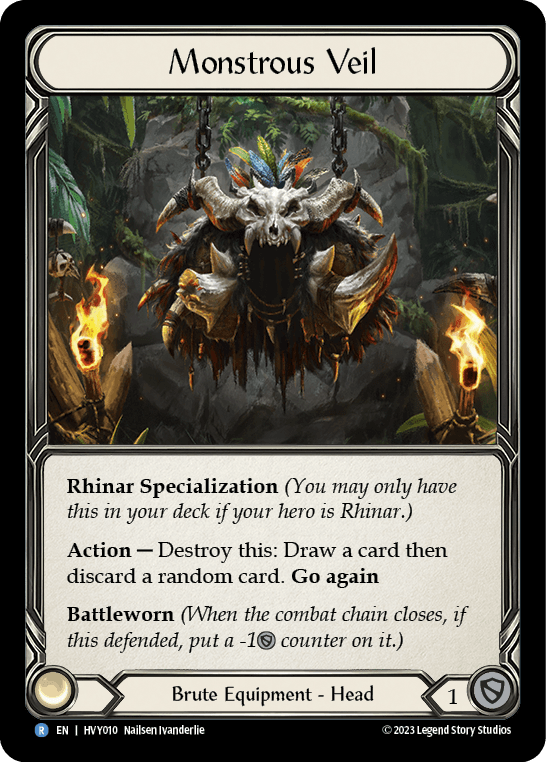 Monstrous Veil — Heavy Hitters Flesh and Blood card by Nailsen Ivanderlie