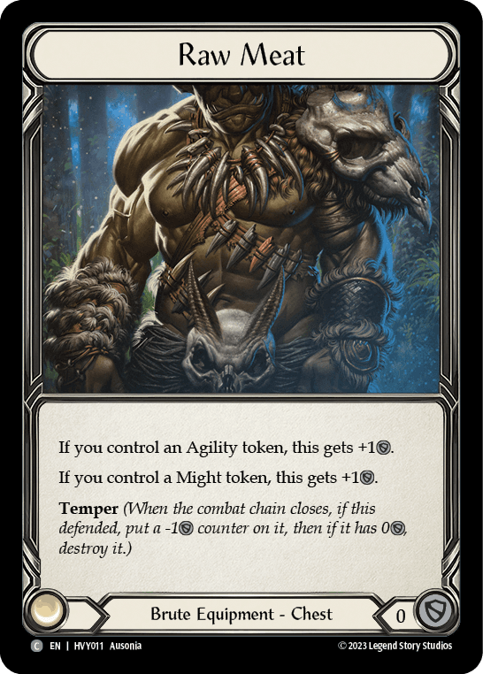 Raw Meat — Heavy Hitters Flesh and Blood card by Auzonia