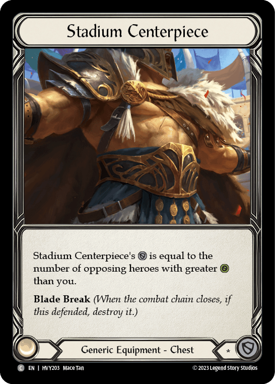 Stadium Centerpiece — Heavy Hitters Flesh and Blood card by Mace Tan