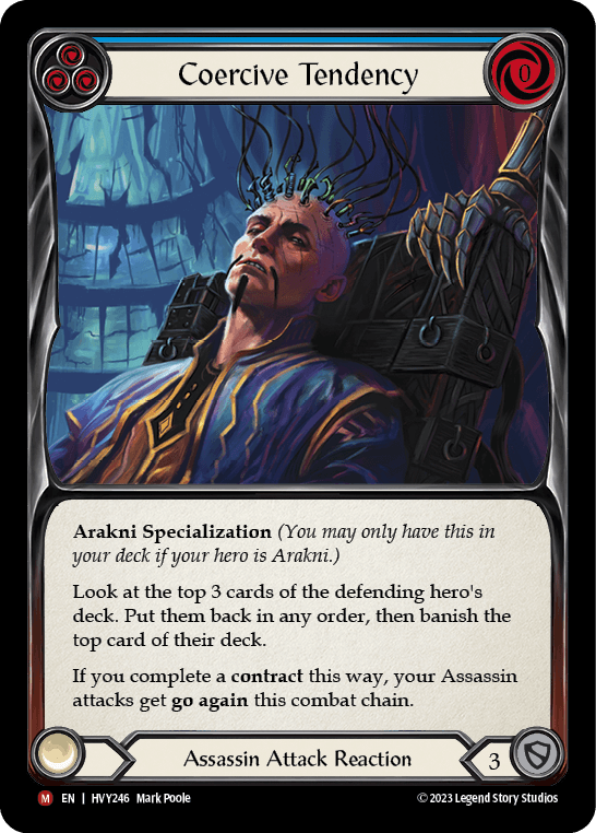 Coercive Tendency — Heavy Hitters Flesh and Blood card by Mark Poole