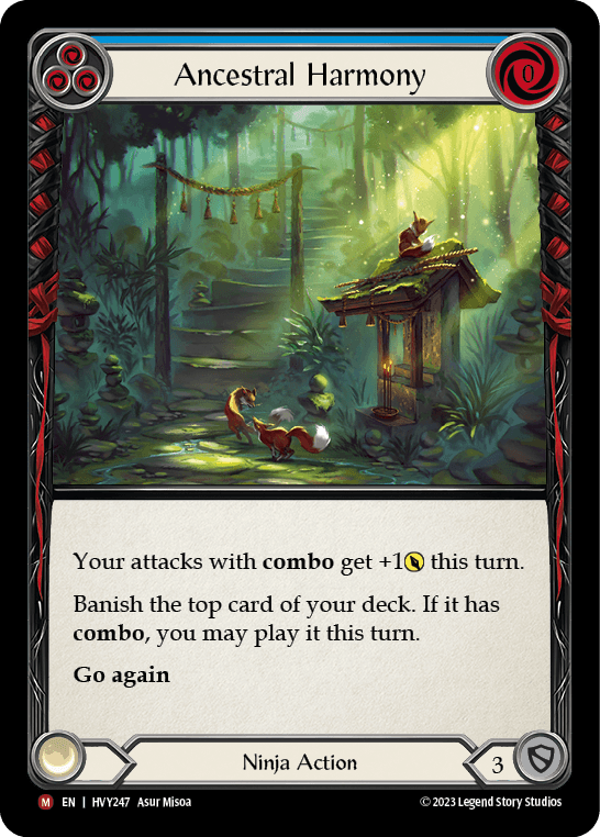 Ancestral Harmony — Heavy Hitters Flesh and Blood card by Asur Misoa