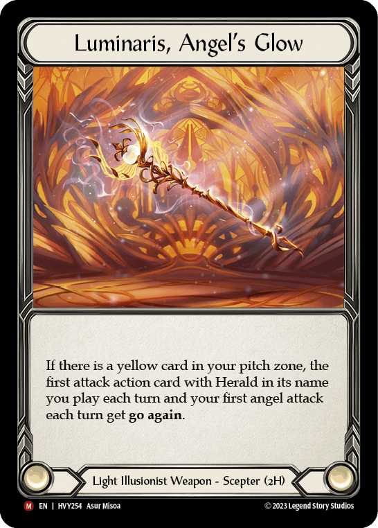 Luminaris, Angel's Glow — Heavy Hitters Flesh and Blood card by Asur Misoa