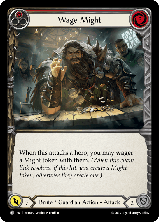 Wage Might — BET Flesh and Blood card by Septimius Ferdian