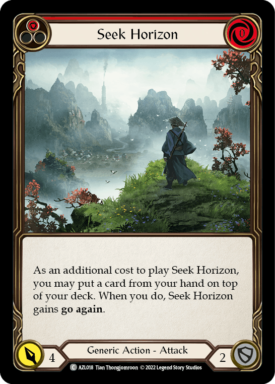 Seek Horizon (Red) — Flesh and Blood card