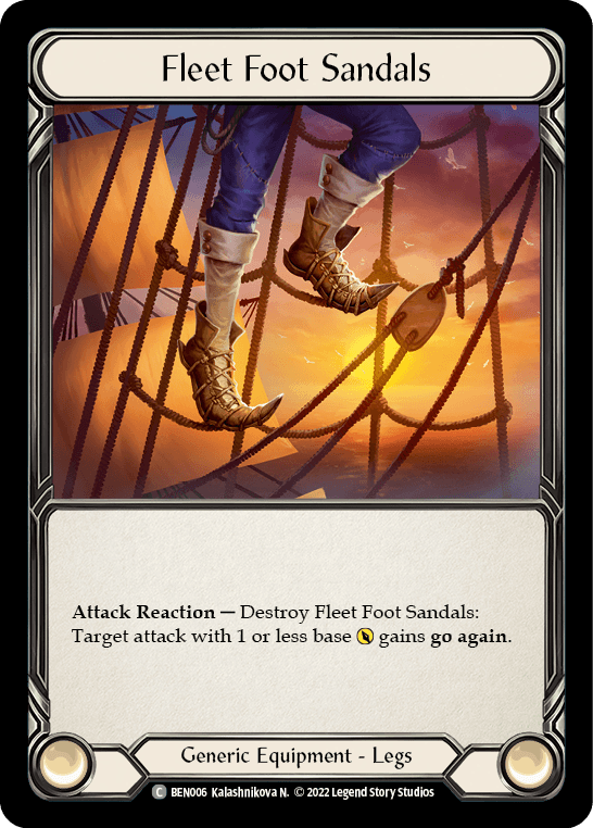 Fleet Foot Sandals — Blitz Deck: Outsiders - Benji Flesh and Blood card by Kalashnikova N.