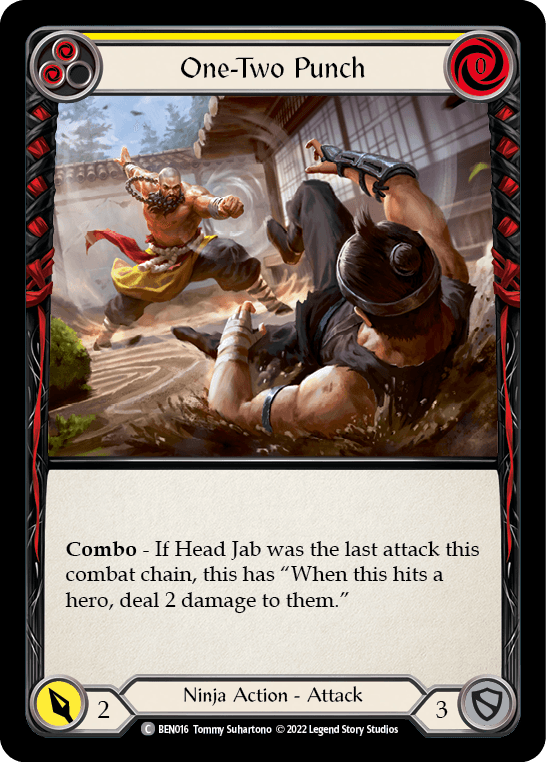 One-Two Punch — Blitz Deck: Outsiders - Benji Flesh and Blood card by Tommy Suhartono