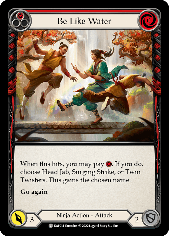 Be Like Water (Red) — Blitz Deck: Outsiders - Katsu Flesh and Blood card by Enmoire